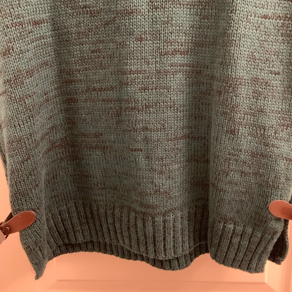 Sleeveless Knitted turtle neck vest sweater- Rikki’s - green - Picture 8 of 9